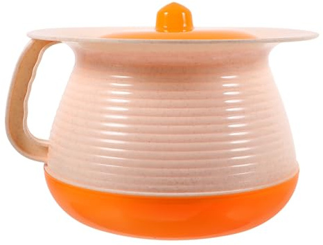 Bacinilla para Orina Infantil Tapa, Pp, Naranja, Estable | Diseño Antideslizante, Ligera Aislamiento de Olor, para Dormitorio y Uso Nocturno