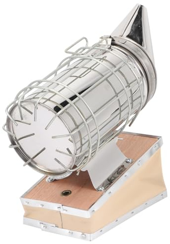 DOITOOL Stainless Hive Smoker with Heat Shield Portable Beekeeping Tool for Men and Women Smoking Fumigation Machine with Side Hook for Safe Storage