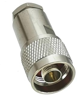 1 st N hankontakt RG5 RG6 5D-FB LMR300 RF-koaxialkabel mässing rak