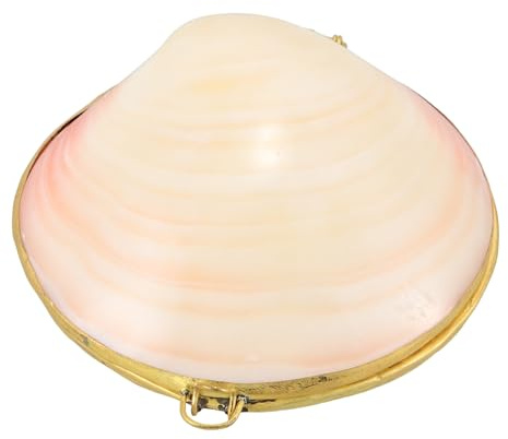 Muschelförmiges Schmuckkästchen aus Shell für Halsketten und Ohrringe | Muscheln mit Loch, Tragbare Schmuckschatulle, Schmuckpräsentationsbox für Hochzeiten