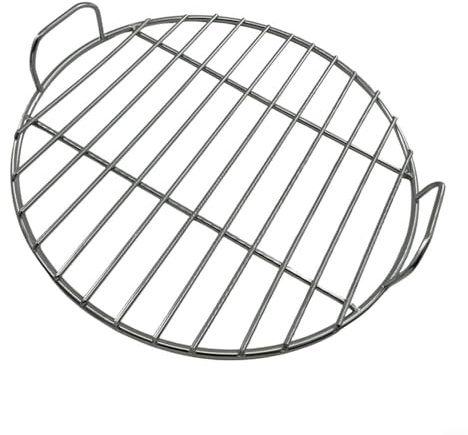 TONIXY Griglia di cottura rotonda in acciaio inox con manico, diametro 45 cm, ricambio compatibile con Weber 7432, 57 cm, barbecue a carbone e braciere 57-60 cm (55 cm)