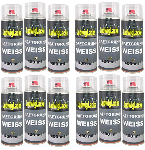 LudwigLacke Haftgrund 10 Spray Weiss 400 ml je Spraydose