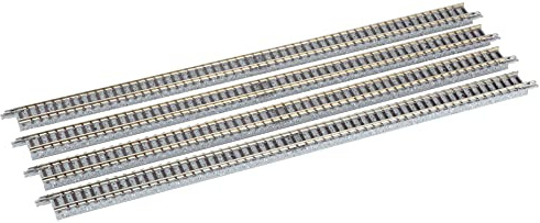 Tomytec 018025-4 Gleise, gerade in Schotterbettung, je 280 mm