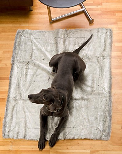 Wohnen & Accessoires Felldecke aus Webpelzdecke, Hundedecke Silberfuchs 60x90