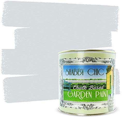 Shabby Chic Chalk Based Garden Paint 1 Litre (Dove Grey)