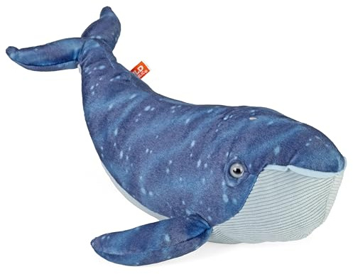 Wild Republic Cuddlekins Blåval, mjuk leksak, babypresent för flickor och pojkar, barn, plyschdjur, gosedjur för spädbarn, leksak av återvunnet material, 30 cm