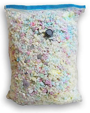 Fine Shredded Polyfoam - Filler for Stuffing, Upholstery, Pillows, Crafts, Bean Bags, Chairs, Sofa, Pet & Dog Beds, and More - Made in USA (10 Pound)