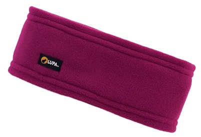 Lupa Bandeau unisexe triple couche en micro polaire fait à la main - Cache-oreilles pour homme et femme - Fuchsia