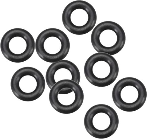 sourcing map 10Stk. Fluorkautschuk O-Ring Scheibe Dichtung schwarz 7 mm x 14 mm x 3,5 mm