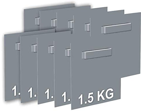 XGAGHB Cimaise Composite d'aluminium et polyéthylène (Dibond) Gris Autocollante 45 x 45 mm 1.5 Kg