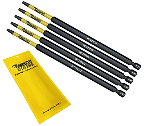 SabreCut 5pcs SCTP27152_5 152mm T27 TX27 Embouts vissage choc Robuste