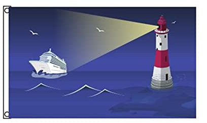 Stormflag Fahne/Flagge Roter Sand Leuchtturm NEU 3x5ft Leuchtturm Fahne 90cmx150cm Polyester 90g/m2
