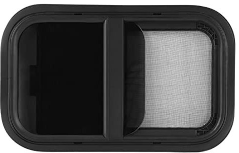 Fenêtre de Rechange pour Camping-car, 50 X 30 Cm, Coins Arrondis de Rechange pour Fenêtre de Camping-car, Fenêtre de Camping-car avec écran, Glissière Verticale Horizontale