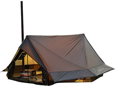 Heißzelt Winterzelt Campingzelt 4 Jahreszeiten Zelt 1/2/4 Personen Outdoor Zelt für Camping Wandern Jagd Angeln Wasserdicht Winddicht Leicht