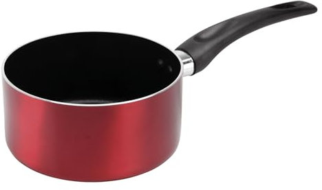 Sitram 712386 Casserole en Aluminium pressé CHERRY Ø 16 cm - Revêtement anti-adhésif - Coloris Rouge métallisé - Tous feux dont induction
