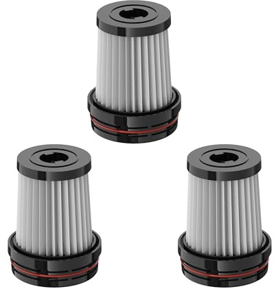 Dibea HEPA Filter for ASIN B0CSN4RZV3, Washable HEPA Filter for Mite Vacuum Cleaners, Sterilisation and Cleaning for Allergy Sufferers, Retains Suction Power, Easily Interchangeable (3)