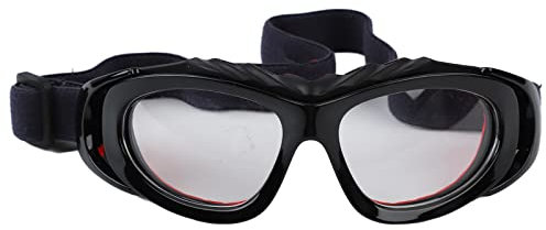 Masyrt Schutzbrille Abnehmbare Basketball Dribbling Brille Antibeschlag Sportbrille Outdoor-Aktivitäten (Schwarz)