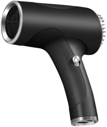 Milageto Asciugacapelli Senza Fili Da Viaggio, Piccolo e Leggero, Potente per La Cura Dei Capelli Ad Asciugatura Rapida, Nero