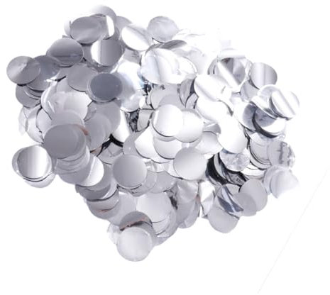TOPBATHY Konfetti-dekoration für Hochzeiten Silberfarben Runde Papierschnitte Elegantes Bastelpapier Romantische Stimmungsmacher Tischdekoration für Besondere Anlässe