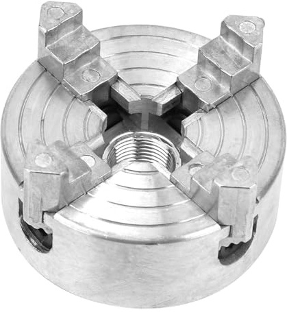 ❥❥Z011A Accesorio de Abrazadera de Mandril de 4 Mordazas de Aleación de Zinc para Mini Torno de Metal – Mandril de Torno – Mandril de Torno de Metal – Mandril de Torno de 4