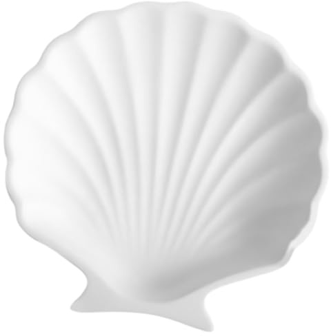 LIFKOME Schmucktablett Muschelform Weiß Kleines Schmuckschale Für Ringe Ohrringe Schlüsselablage 4.13X4.13X0.59In Ästhetisches Schmuckzubehör Für Zuhause Und Fotoshooting