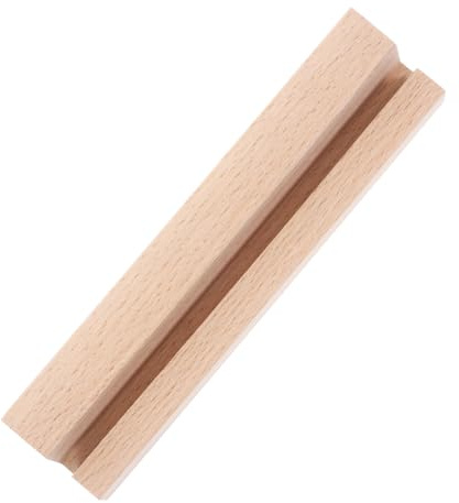 Gadpiparty Holzständer Mit Schlitz Für Tischkalender Karten Fotos Vielseitiger Schreibtischhalter Natürlicher Holzsockel Rustikale Dekoration Für Büro Und Zuhause