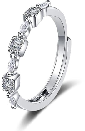 Tolldek Echtschmuck Solitärring Weißgold Au585 14K, Labor Erstellt Diamant Dünn Verlobungsring, Gold 585 Freundschaftsringe, 57 (18.1)