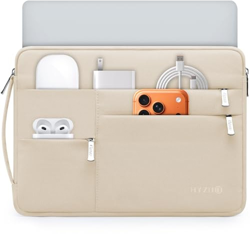HYZUO 15-16 Zoll Laptophülle Tasche für MacBook Pro 16 M5, Sand | für MacBook Pro 16 M5-M1 Pro/Max A3428 A3429 2026-2019, 15 Surface Book,Hülle für 15 15,6 HP Dell Lenovo Asus Acer