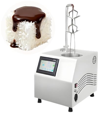 SIEEOUR 5.5L Chocolate Tempering Machine with Vibrating Table, Chocolate Melting Machine,Food Grade Stainless Steel,Commercial Melter & Dispenser for Fountain, Strawberry Dipping, Bar Production