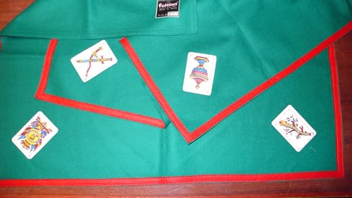 Genérico Tejidos CARRÁ - Tapete de Cartas Fieltro Lana 100% - Alfombrilla Cartas - Tapete Juego Naipes