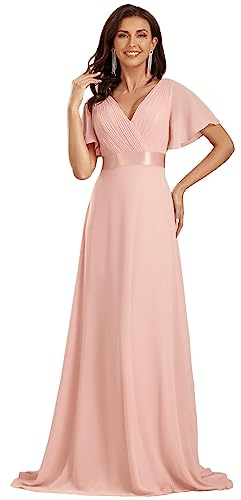 Ever-Pretty Robe de soirée en Double V-col et Manches Courtes EP09890