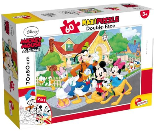 Liscianigiochi - Mouse & Friends Disney Puzzle Supermaxi 60, Mickey, Multicolore, 66728