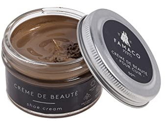 FAMACO Ledercreme Schuhemulsion für Glattleder Metallic-Farben 50 ml: Farbe: Metallic Bronze No.396