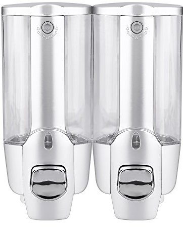 Dispenser di sapone doccia 350ml / 2 * 350ml Bagno fissato al muro sapone shampoo disinfettante dispensatore lozione pompa liquida (2*350ml )