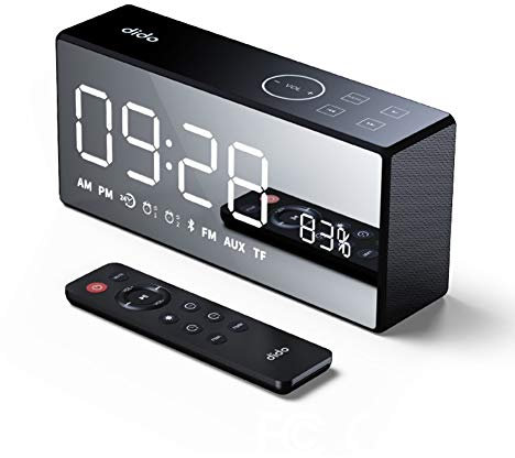Bluetooth Speaker, Home Speaker, Alarm Clock, Remote Control Smart Speaker, Multi-function Speaker,Black