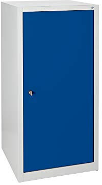 Werkzeugschrank, H 1000 x B 500 x T 500 mm lichtgrau/enzianblau RAL 5010
