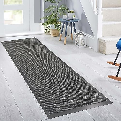 RSM RUGS Heavy Duty Non Slip Dirt Trapper Rubber Edge Barrier Mats Floor Carpets Entrance Rugs