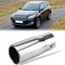 Auspuffblende Endstuck Auspuff Blende Endrohr Schalldampf Sportauspuff,Optik Edelstahl Plug&Play Endrohrblenden für 30-51mm Endrohre(Flat)