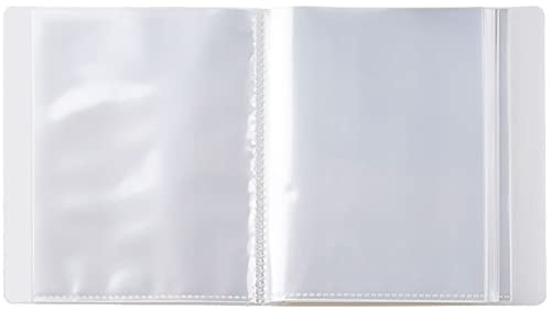 40 Pockets Small Photo Album 4 x 6 Photos Storage Book with Translucent Frosted Cover for Artworks, Postcards, Pictures, Stickers (1 Piece)