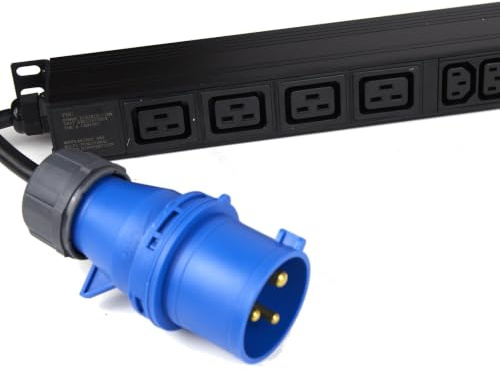 kenable PDU COMBO 4 x C19 Sockets 20 x C13 IEC Sockets to 32A Commando Vertical Unit 3m [3 metres]