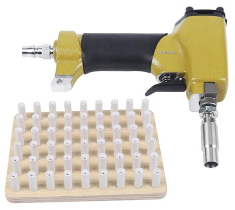 Tacker, 11MM Profi Tackerpistole Druckluftnagler Pneumatik Klammern Nagler Klammergerät Nagelgerät Leistungsstarker Werkzeugtacker für Sofa Möbel