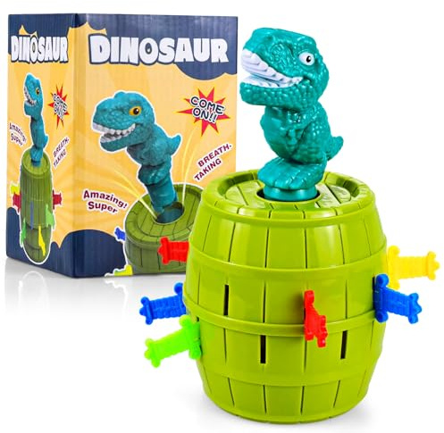 CARROUSEL Pop Up Dinosaur Toys for 3-8 Year Old Boys Girls, Classic Pop Up Board Games for Children Action, Kids Party Games, 3+ Year Old Boy Gifts