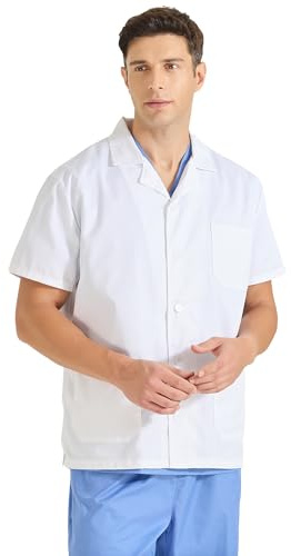 Misemiya - Blouse Blanche Chimie Unisexe - Blouse Médicale et Laboratoire