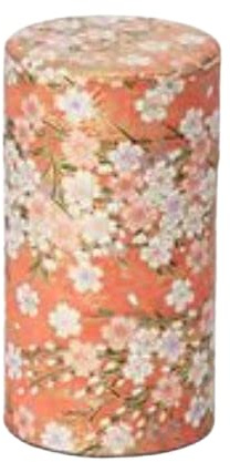 Cha Cult teemando® Dose Kazuko, 90 g Weißblech, rund, mit Aromaverschluss veredelt mit Japanpapier (Washi) H 12,5 cm, Ø 6,5 cm