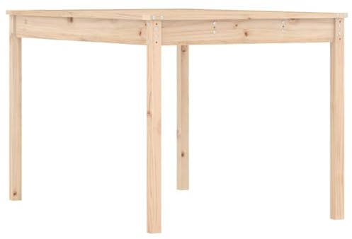 Makastle Gartentisch Küchentisch Esstisch aus Holz, Balkontisch Terrassentisch Holztisch Gartenmöbel für Balkon & Terrasse, 121x82,5x76 cm Massivholz Kiefer