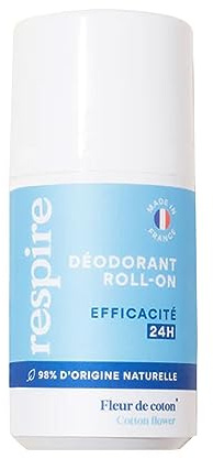 Respire déodorant roll-on 24h Fleur de coton 15ml
