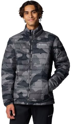 Columbia Chaqueta Estampada para Hombre, Powder Lite II