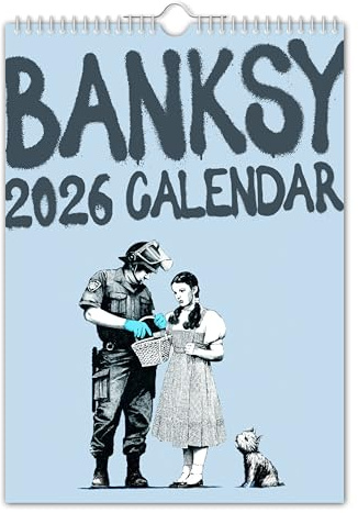 The Calendar King - Banksy Wandkalender 2024, A3, nostalgisch, witzig, Weihnachten, Geburtstag, Geschenkidee, Geschenk, Neuheit, Wichteln, Jahresplaner, Bürogeschenk