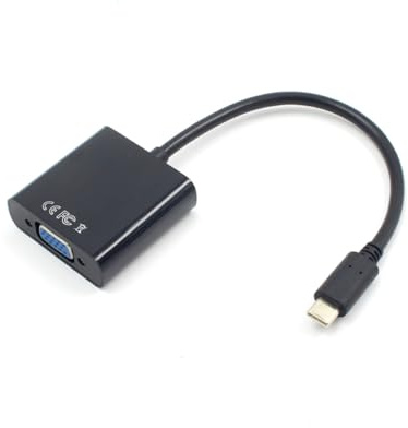 HEMOTON Cavo Adattatore Type-c a Vga USB 3.1 Maschio-femmina Nero