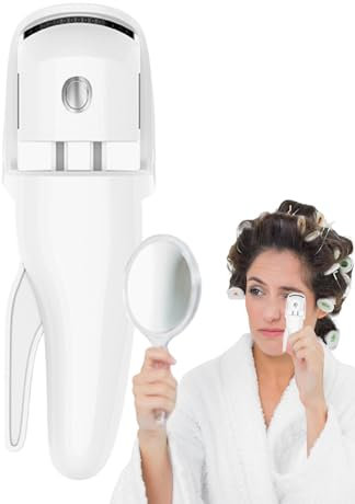 Wpsagek Wimpernzange Wärme, beheizte Wimpernzange, Tragbares, intelligentes Wimpernzange mit 230 mAh, Ergonomischer Wimpernzange mit USB-Aufladung und handlichem Design für lang anhaltenden